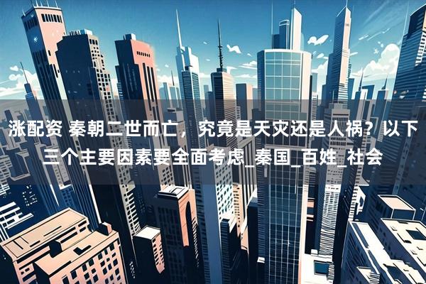 涨配资 秦朝二世而亡，究竟是天灾还是人祸？以下三个主要因素要全面考虑_秦国_百姓_社会
